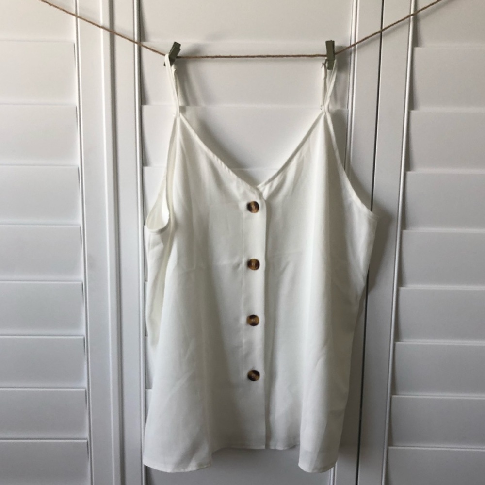 NWOT L/XL Available! White airy tank!